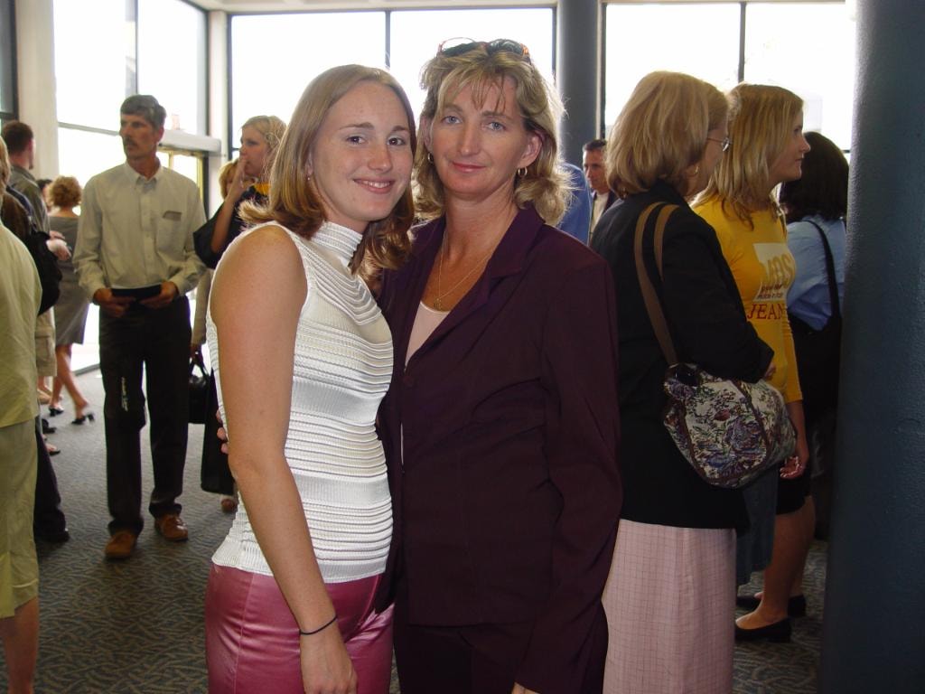 Two women at event together