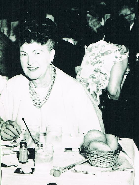 Estella Zettel at a dinner event