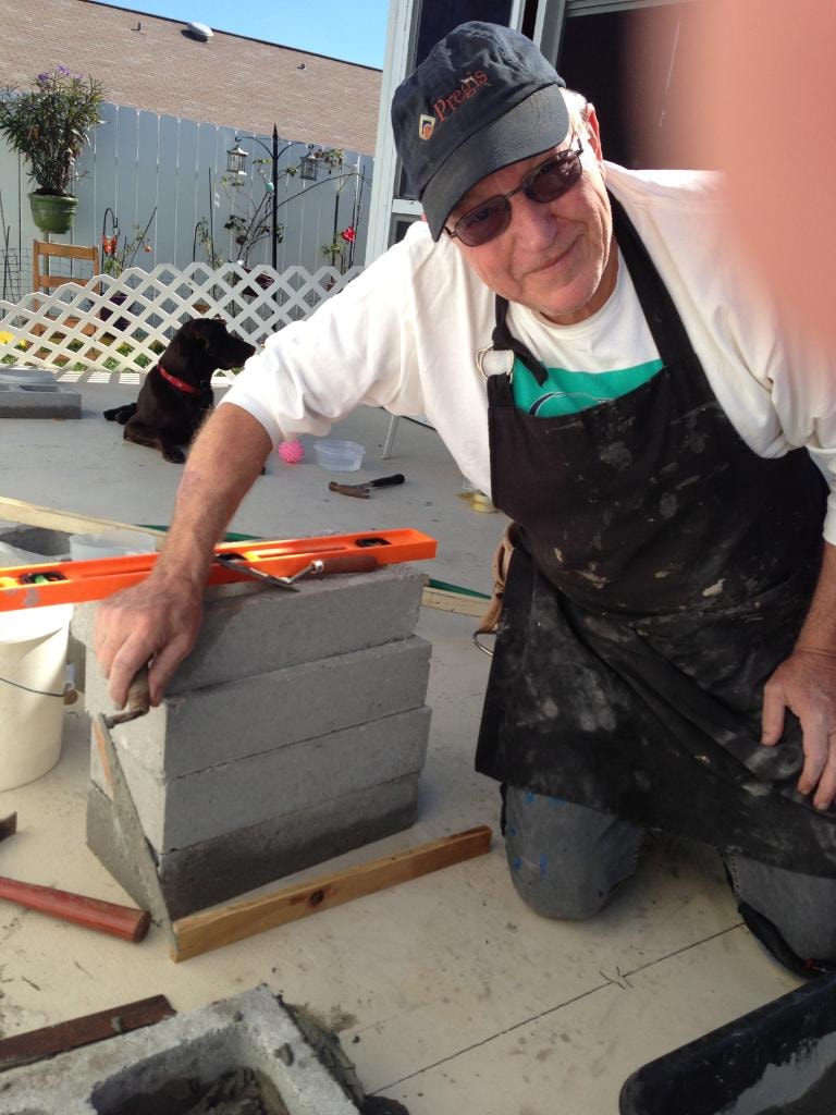 David Zettel working on a concrete project